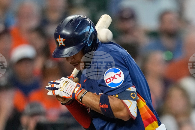 APTOPIX Rangers Astros Baseball