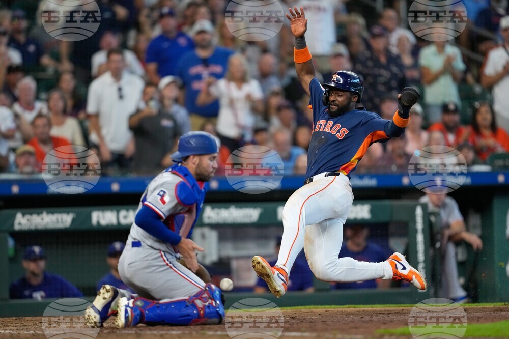 APTOPIX Rangers Astros Baseball