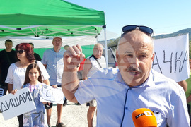 Село Големо село - ТЕЦ „Бобов дол“ - протест