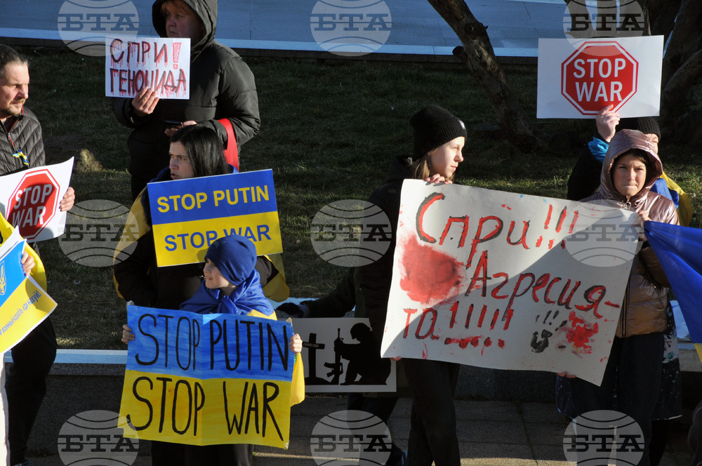 Бургас - митинг срещу войната в Украйна