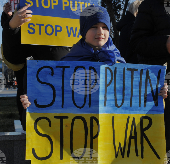 Бургас - митинг срещу войната в Украйна