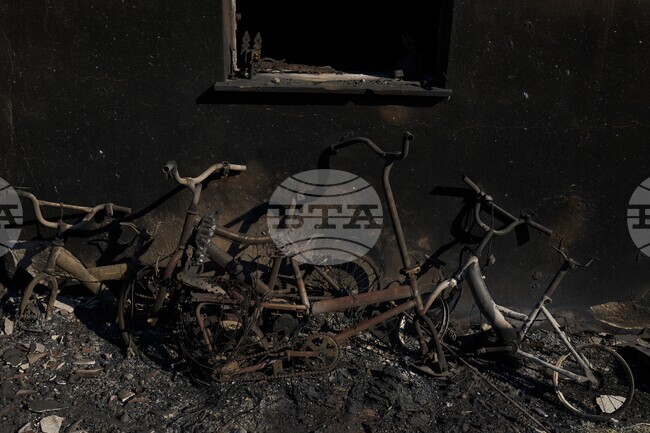 APTOPIX Greece Wildfire