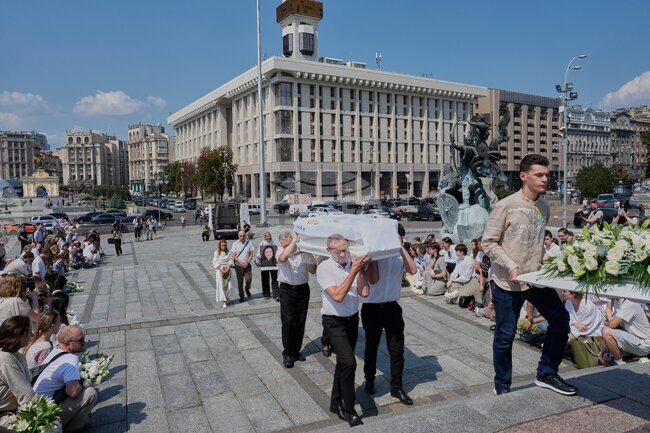 Russia Ukraine War Student Funeral