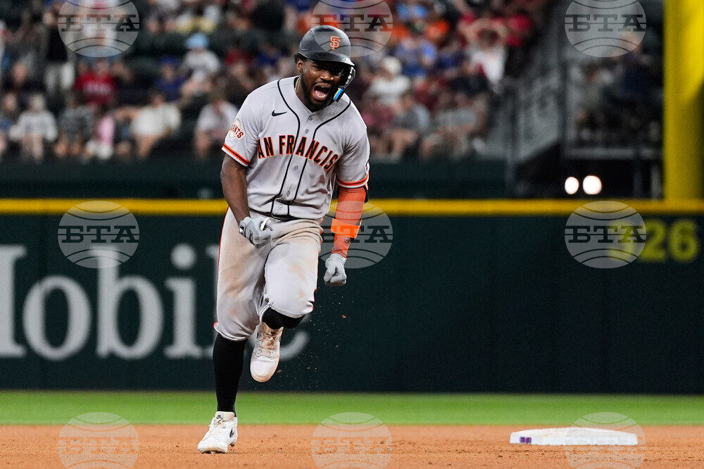 APTOPIX Giants Rangers Baseball