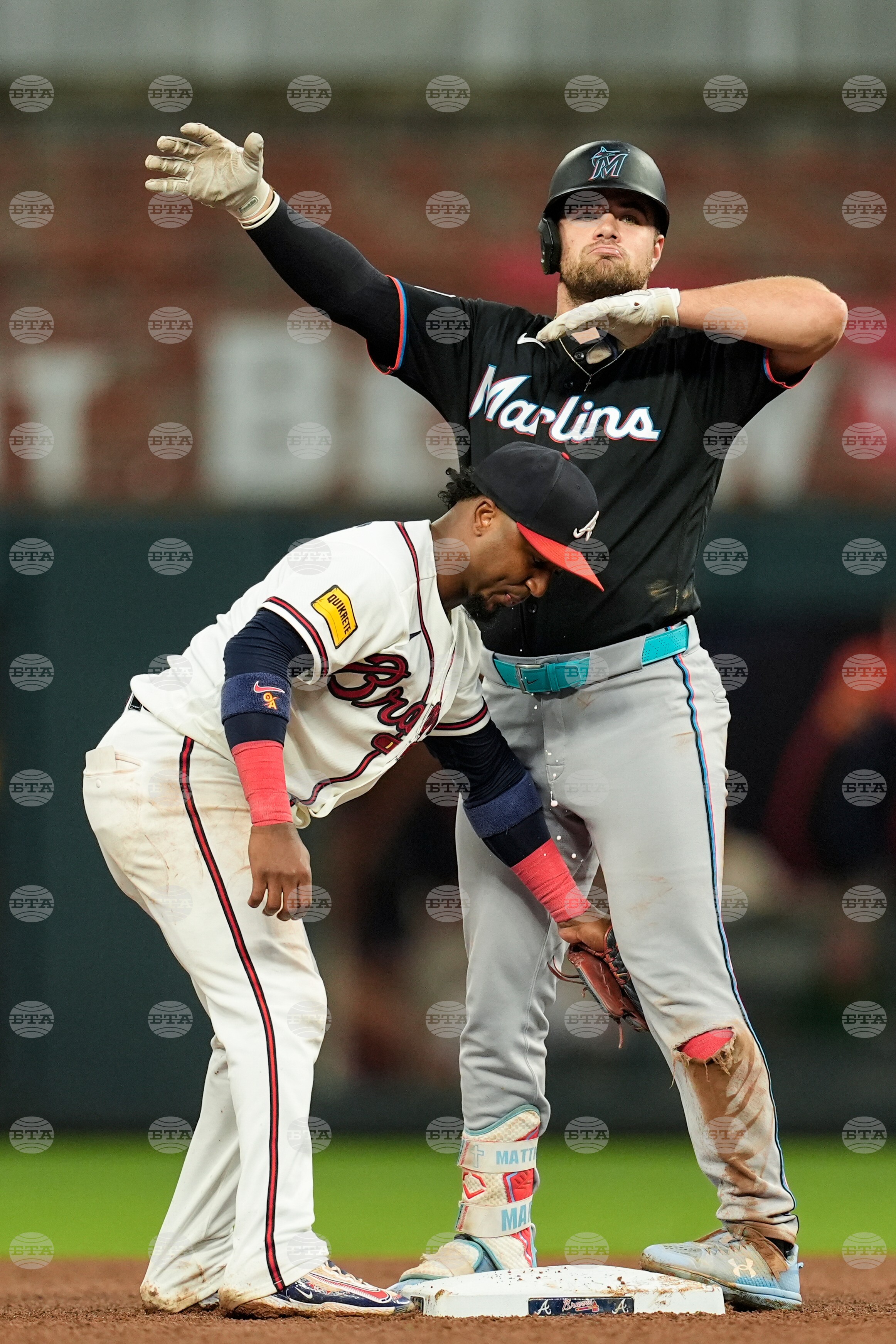 Marlins Braves Baseball
