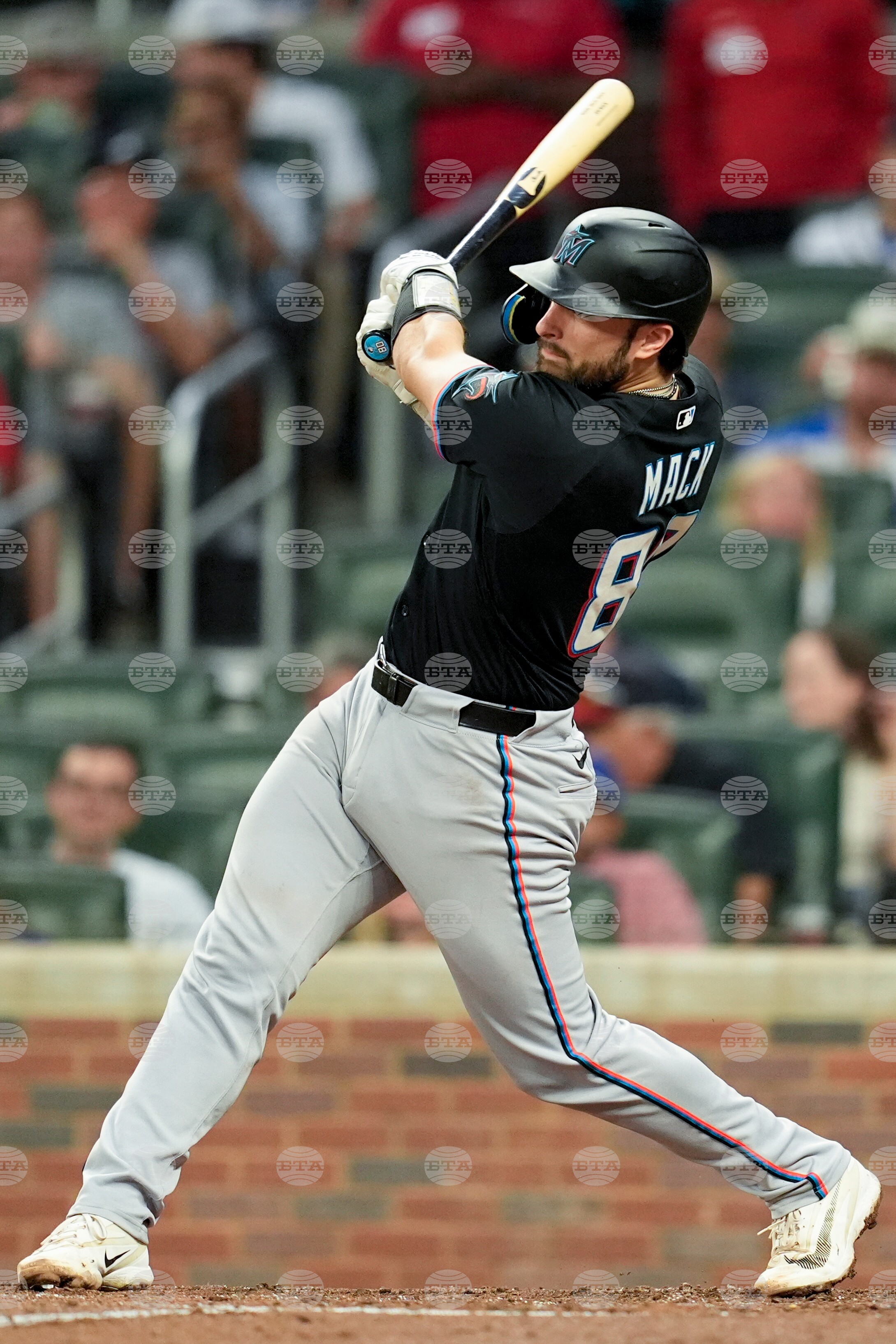 Marlins Braves Baseball