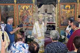 Гоце Делчев - Хавайска мироточива Иверска икона на Пресвета Богородица - посрещане