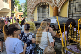 Гоце Делчев - Хавайска мироточива Иверска икона на Пресвета Богородица - посрещане
