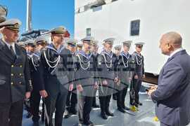 Варна - Церемония по посрещането НИК 421 „Св. св. Кирил и Методий“