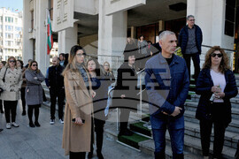 Бургас - Съдебна палата - магистрати - протест