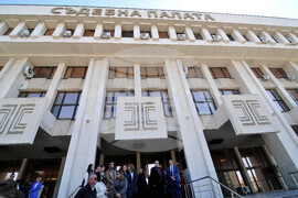 Бургас - Съдебна палата - магистрати - протест