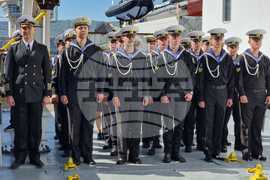 Варна - Церемония по посрещането НИК 421 „Св. св. Кирил и Методий“