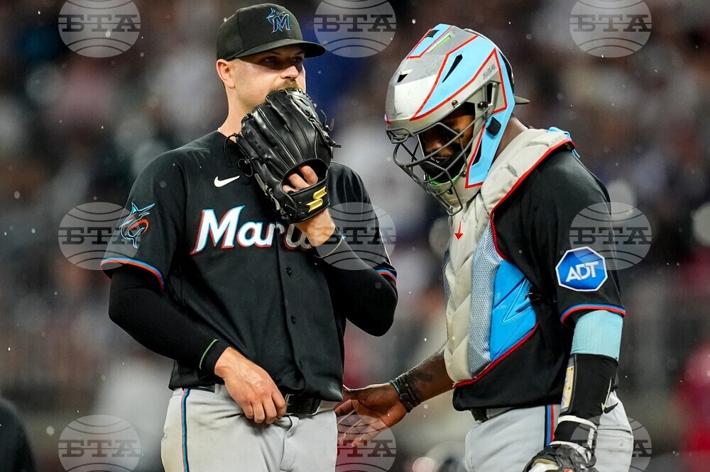 Marlins Braves Baseball