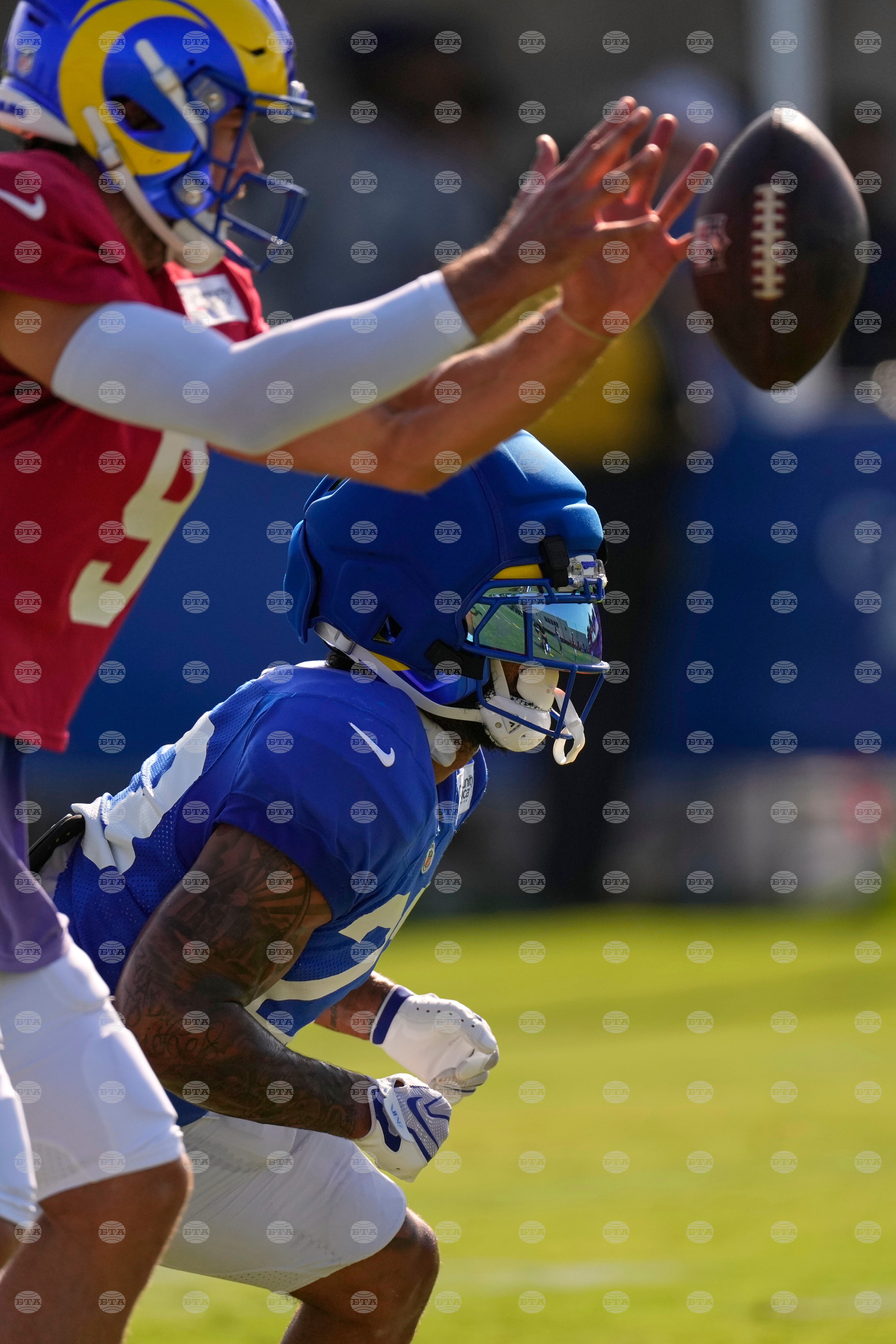 Rams Camp Football