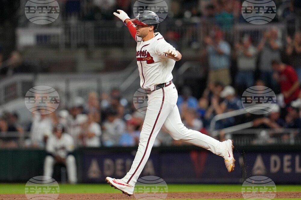 APTOPIX Marlins Braves Baseball