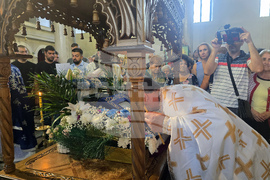 Петрич - посрещане на чудотворната мироточива икона на „Света Богородица“