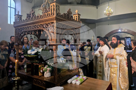 Петрич - посрещане на чудотворната мироточива икона на „Света Богородица“