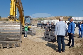 Село Джерман - Регионално депо за неопасни битови отпадъци - изграждане - първа копка
