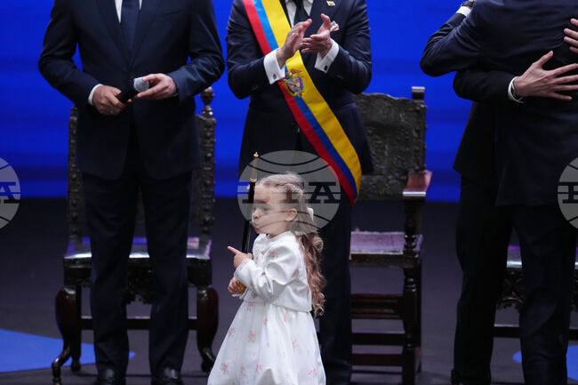 APTOPIX Colombia Inauguratiion