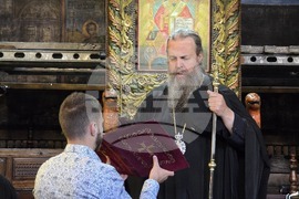 Благоевград - Хавайска мироточива Иверска икона на Пресвета Богородица - посрещане