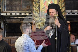 Благоевград - Хавайска мироточива Иверска икона на Пресвета Богородица - посрещане