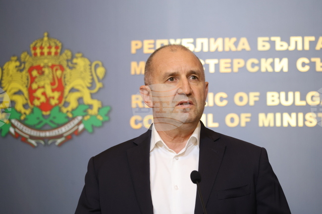 Министерски съвет - Румен Радев - изявление