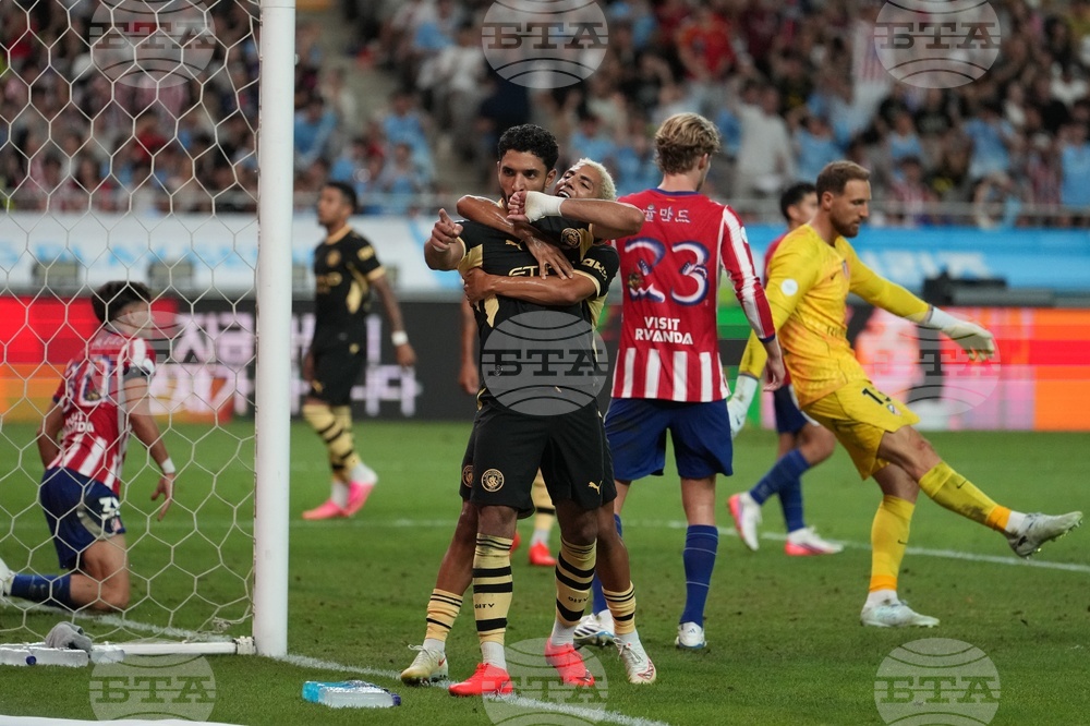 South Korea Manchester City Atletico Madrid Soccer