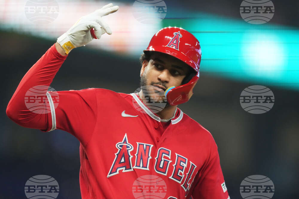 Angels Marlins Baseball