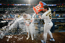 APTOPIX Twins Brewers Baseball