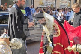 Видин - Хавайска чудотворна мироточива икона на Пресвета Богородица - посрещане - литийно шествие