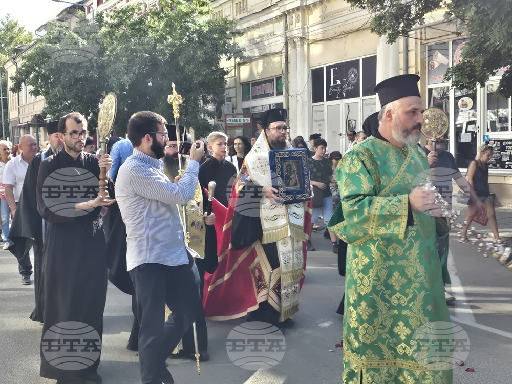 Видин - Хавайска чудотворна мироточива икона на Пресвета Богородица - посрещане - литийно шествие