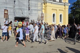 Видин - Хавайска чудотворна мироточива икона на Пресвета Богородица - посрещане - литийно шествие
