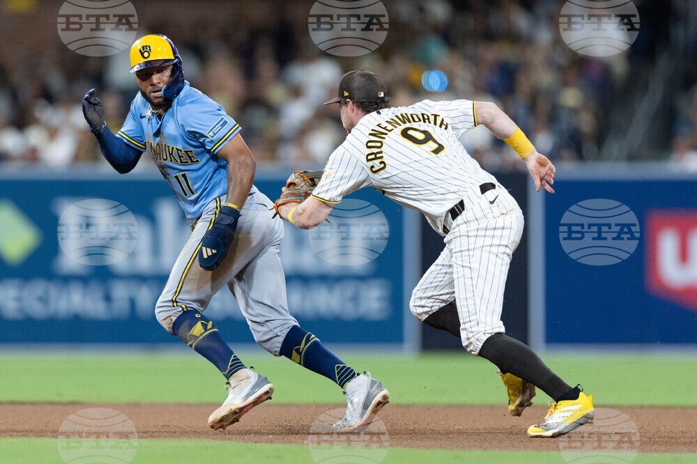 Brewers Padres Baseball