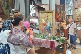 Нова Загора - икона на Пресвета Богородица Акатистна, Атонска