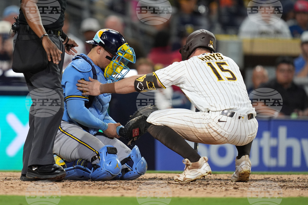 Brewers Padres Baseball