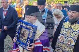 Село Мерданя - посрещане на чудотворната Хавайска мироточива Иверска икона на Пресвета Богородица