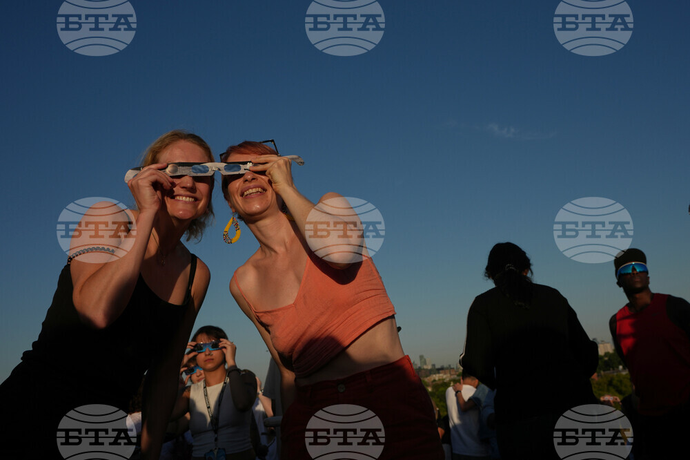 APTOPIX Britain Solar Eclipse