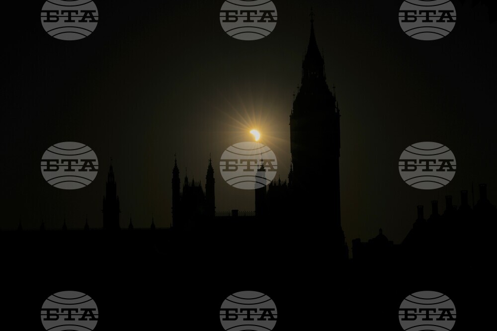 APTOPIX Britain Solar Eclipse