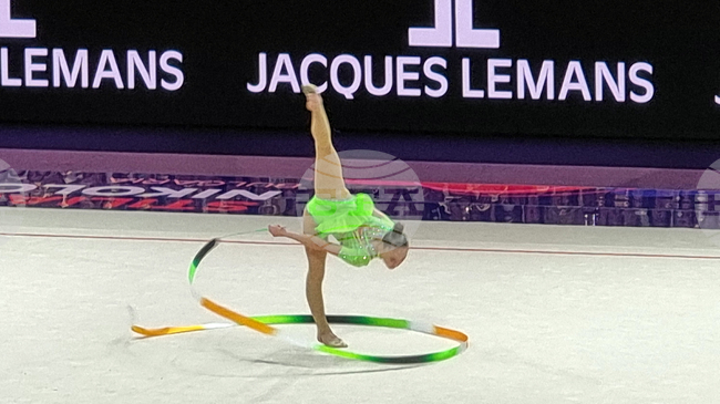 Stiliana Nikolova Takes Second Place After First Three Rotations at Rhythmic Gymnastics World Championships in Frankfurt