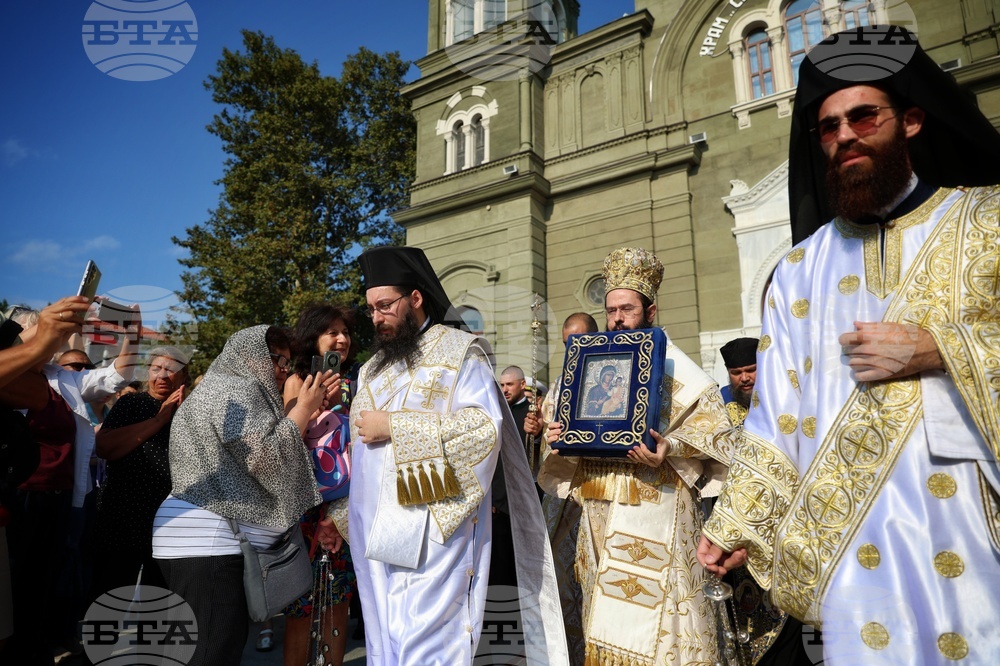 Бургас - Хавайска Иверска икона на Пресвета Богородица - посрещне