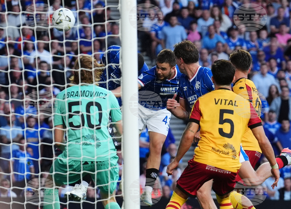 Britain Soccer Rangers Jagiellonia Bialystok