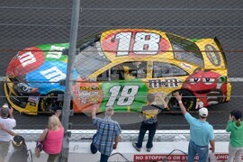 Gibbs Busch M&M Car Auto Racing