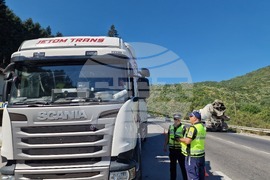 Търговище - специализирана полицейска операция - тежкотоварни автомобили