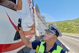 Търговище - специализирана полицейска операция - тежкотоварни автомобили