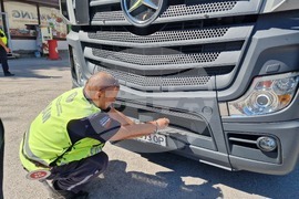 Търговище - специализирана полицейска операция - тежкотоварни автомобили