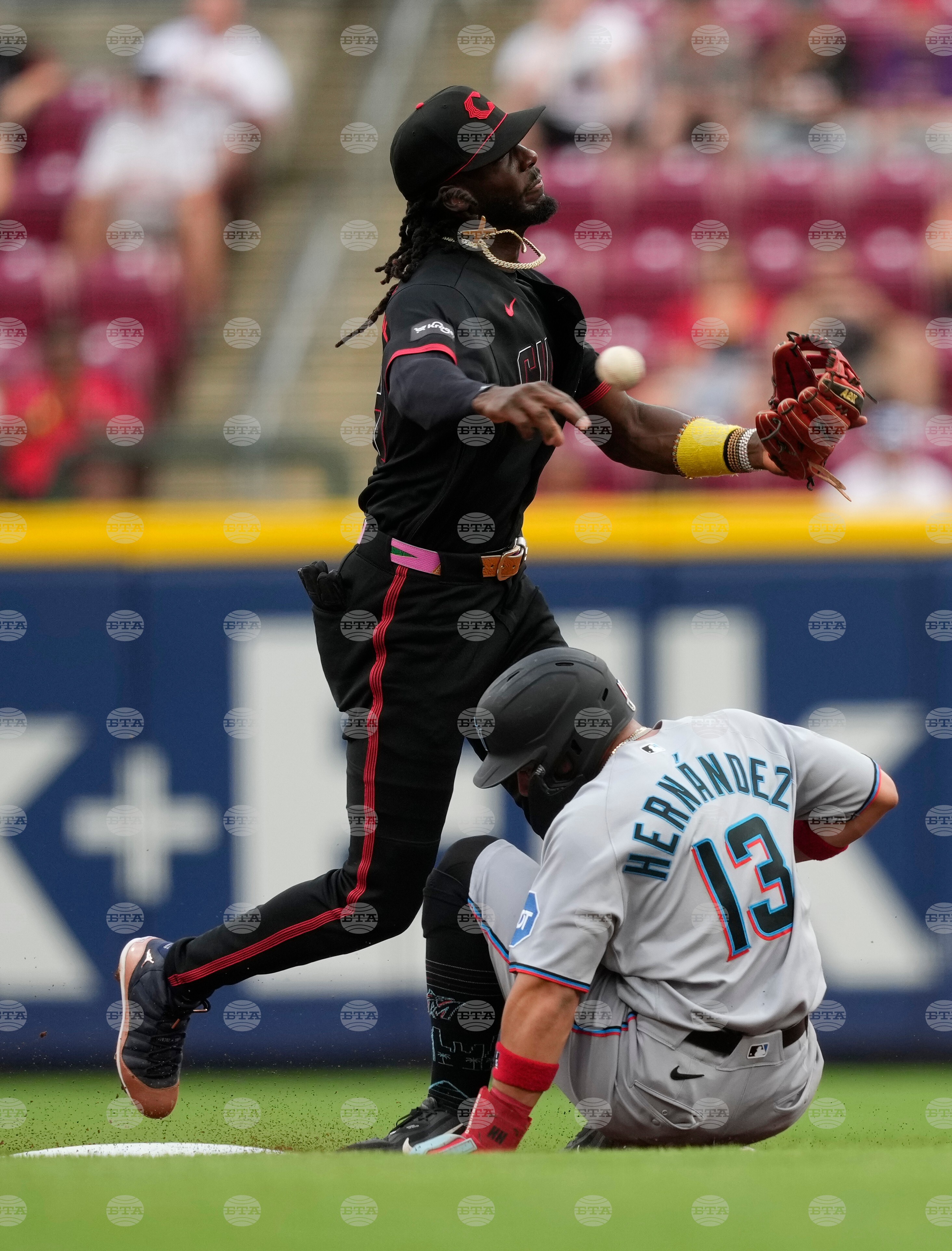 Marlins Reds Baseball