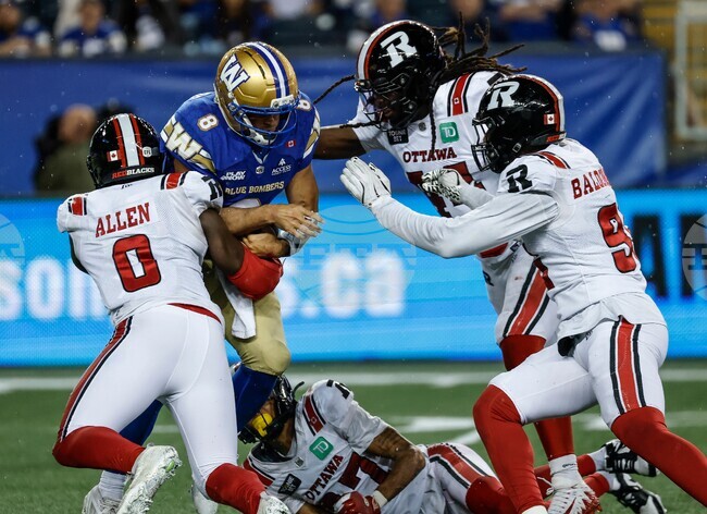 XCFL Redblacks Blue Bombers Football
