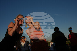 APTOPIX Britain Solar Eclipse