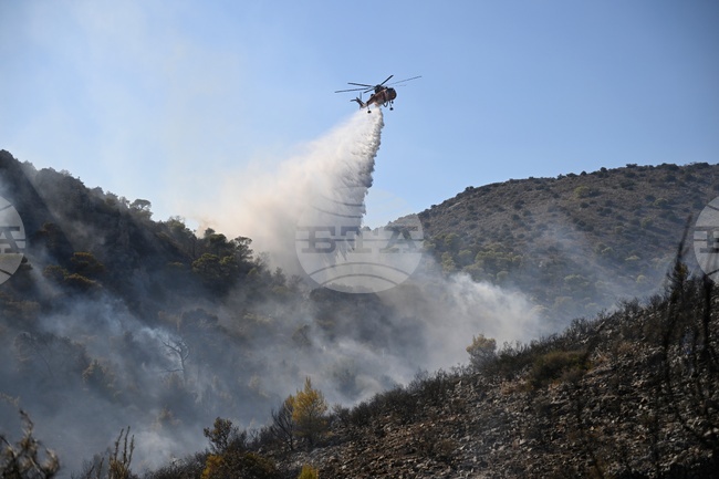 APTOPIX Greece Wildfire