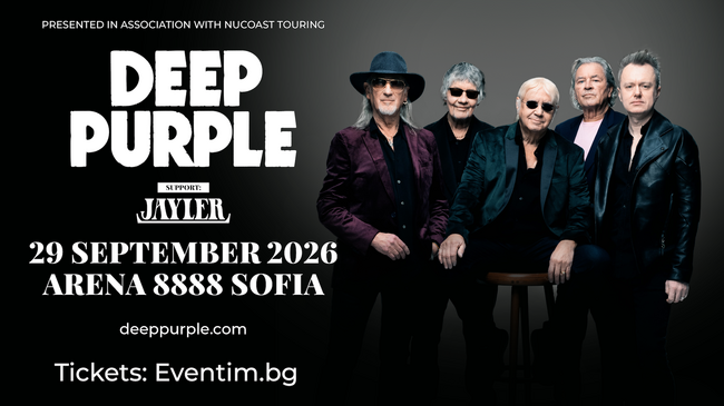 Deep Purple's European Tour to Open in Sofia